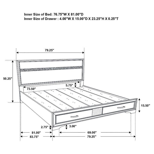 Miranda - Storage Wood Panel Bed – Storage Beds by CoasterEveryday at Furniture Wholesale Plus , Nashville furniture store