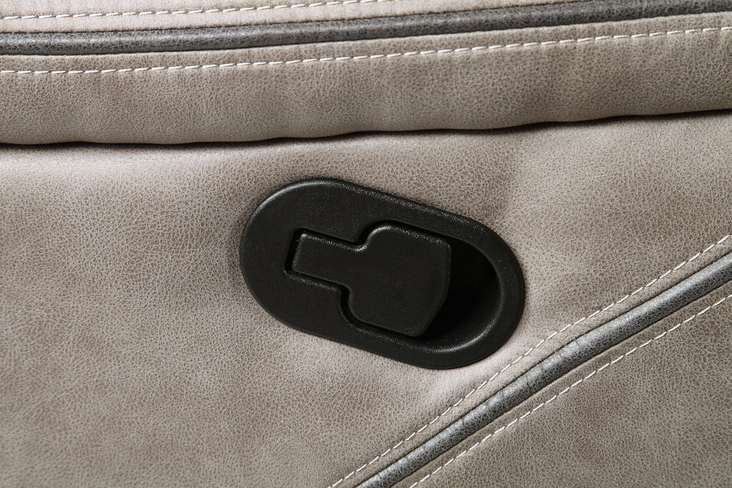 Tyson - Recliner Sofa With Drop Down Table - Pearl Silver – Reclining Sofas by Steve Silver Furniture at Furniture Wholesale Plus , Nashville furniture store