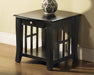 Cassidy - End Table - Black – End Tables by Steve Silver Furniture at Furniture Wholesale Plus , Nashville furniture store