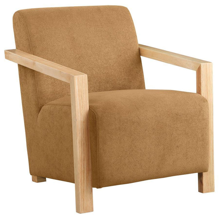Diego - Upholstered Accent Arm Chair With Wood Arms - Premium Accent Chairs from CoasterEveryday - Just $429! Shop now at Furniture Wholesale Plus  We are the best furniture store in Nashville, Hendersonville, Goodlettsville, Madison, Antioch, Mount Juliet, Lebanon, Gallatin, Springfield, Murfreesboro, Franklin, Brentwood