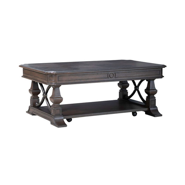 Providence Park - Cocktail Table - Chateau Brown – Cocktail Tables by Liberty Furniture at Furniture Wholesale Plus , Nashville furniture store