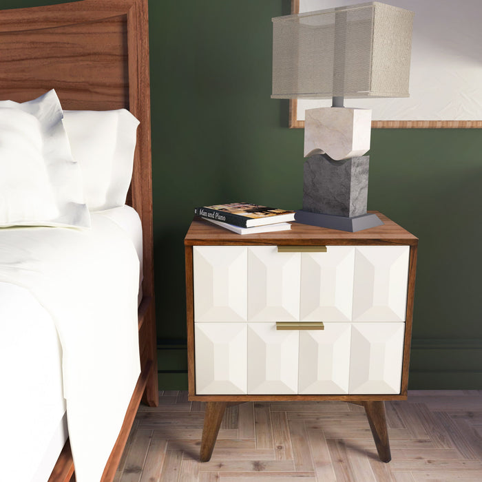 Ginny - Nightstand - Dark Brown – Accent Nightstands by Steve Silver Furniture at Furniture Wholesale Plus , Nashville furniture store
