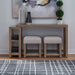 Corso - 3 Piece Console Set - Natural & Concrete – 3 Piece Living Room Sets by Liberty Furniture at Furniture Wholesale Plus , Nashville furniture store