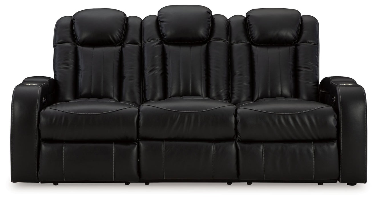 Caveman Den - Power Reclining Sofa With Adj Headrest - Midnight – Reclining Sofas by Signature Design by Ashley® at Furniture Wholesale Plus , Nashville furniture store