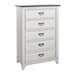 Allyson Park - 5 Drawer Chest - Wirebrushed White / Charcoal – Accent Chests by Liberty Furniture at Furniture Wholesale Plus , Nashville furniture store