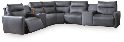 ModZ - 7 Piece Power Reclining Sectional – Reclining Sectionals by Benchcraft® at Furniture Wholesale Plus , Nashville furniture store