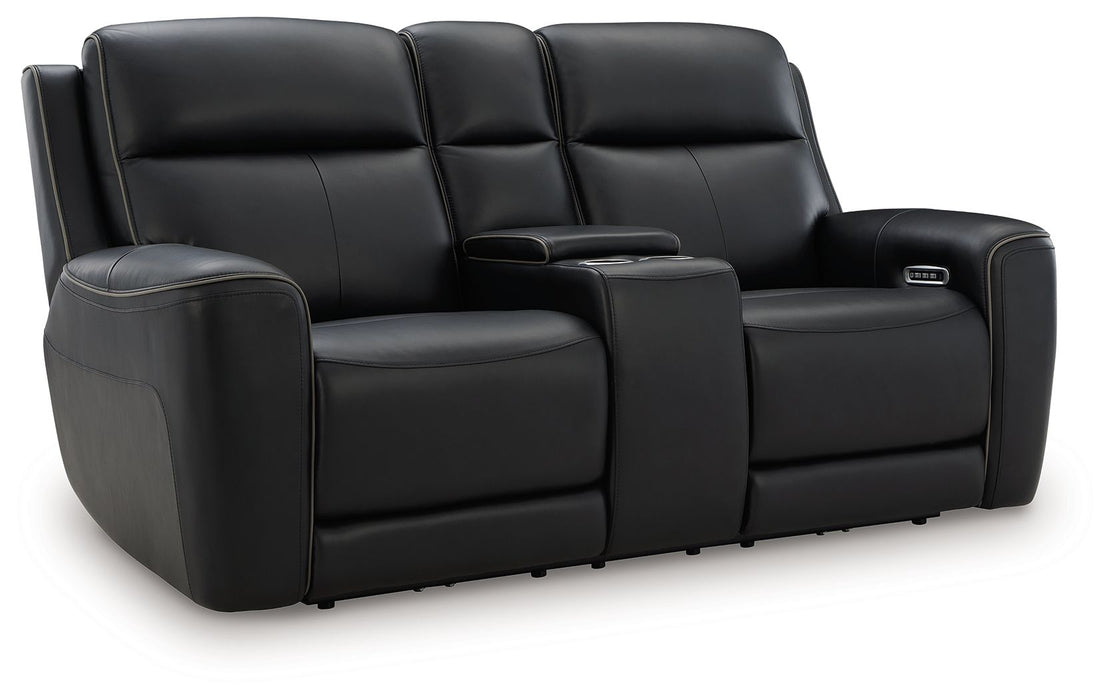 5Z-Comfort - Relaxation - Power Reclining Loveseat with Console / Adj Headrest – Reclining Loveseats by Signature Design by Ashley® at Furniture Wholesale Plus , Nashville furniture store