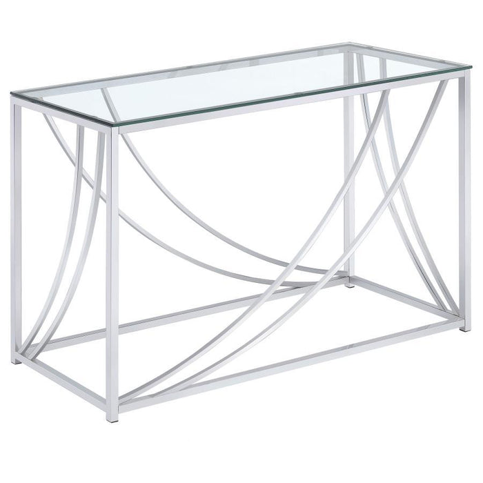 Lille - Glass Top Entryway Sofa Console Table Accents – End Tables by CoasterEssence at Furniture Wholesale Plus , Nashville furniture store