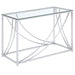 Lille - Glass Top Entryway Sofa Console Table Accents – End Tables by CoasterEssence at Furniture Wholesale Plus , Nashville furniture store
