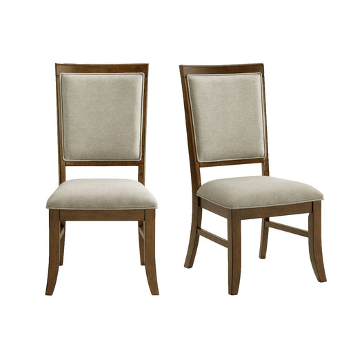 Phillipe - Dining Side Chair With Fabric (Set of 2) - Cherry And Gray – Chair Sets by Elements International at Furniture Wholesale Plus , Nashville furniture store