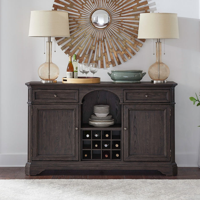 Grant Park - Wine Buffet - Cappuccino – Buffets by Liberty Furniture at Furniture Wholesale Plus , Nashville furniture store