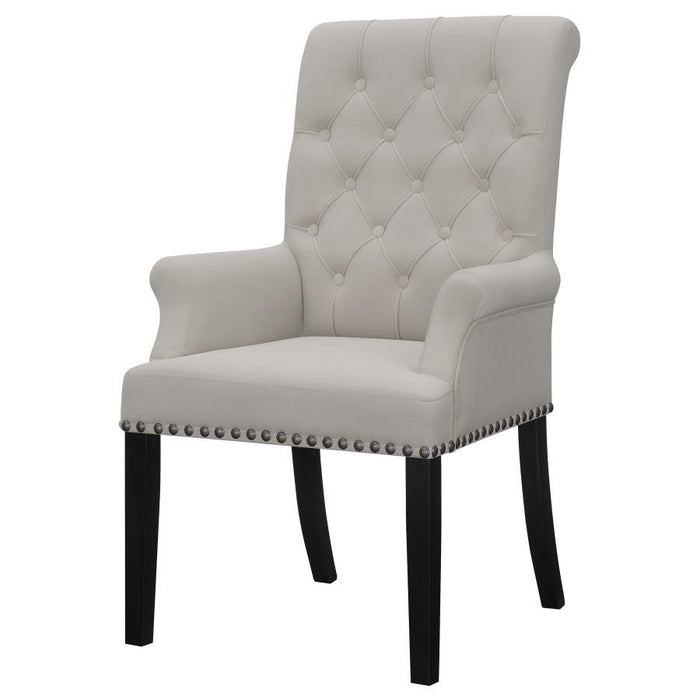 Alana - Upholstered Dining Arm Chair – Arm Chairs by CoasterEssence at Furniture Wholesale Plus , Nashville furniture store