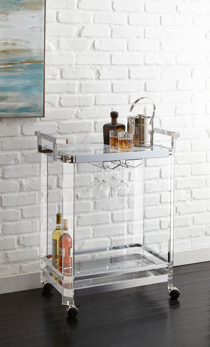 Aerin - Server Cart - Premium Bar Carts from Steve Silver Furniture - Just $299! Shop now at Furniture Wholesale Plus  We are the best furniture store in Nashville, Hendersonville, Goodlettsville, Madison, Antioch, Mount Juliet, Lebanon, Gallatin, Springfield, Murfreesboro, Franklin, Brentwood