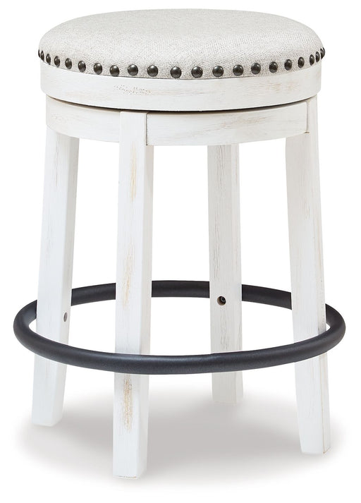 Valebeck - Upholstered Swivel Stool – Counter Height (24"-27") by Signature Design by Ashley® at Furniture Wholesale Plus , Nashville furniture store