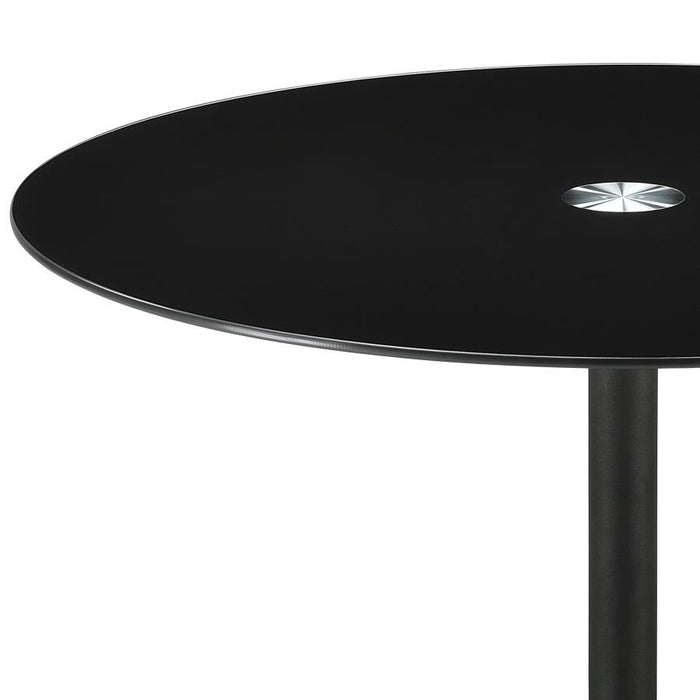 Ganso - Round Metal Coffee Table With Tempered Glass Top – End Tables by Coaster Fine Furniture at Furniture Wholesale Plus , Nashville furniture store