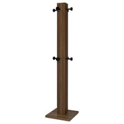 Rikkie - Coat Rack And Mirror - Walnut – Freestanding Coat Racks by Coaster Fine Furniture at Furniture Wholesale Plus , Nashville furniture store