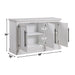 Warren - Server - White - Premium Servers from Steve Silver Furniture - Just $849! Shop now at Furniture Wholesale Plus  We are the best furniture store in Nashville, Hendersonville, Goodlettsville, Madison, Antioch, Mount Juliet, Lebanon, Gallatin, Springfield, Murfreesboro, Franklin, Brentwood