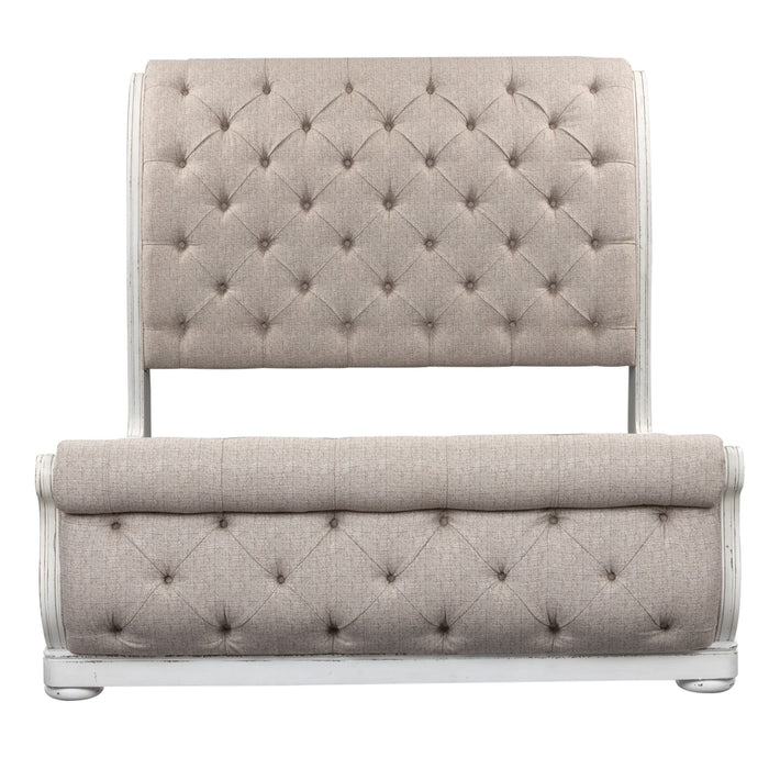 Magnolia Manor - Upholstered Sleigh Bed – Upholstered Beds by Liberty Furniture at Furniture Wholesale Plus , Nashville furniture store