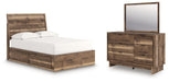 Chirason - 3 Pc. - Full Panel Storage Bed, Dresser And Mirror - Brown – 3 Piece Bedroom Sets by Signature Design by Ashley® at Furniture Wholesale Plus , Nashville furniture store