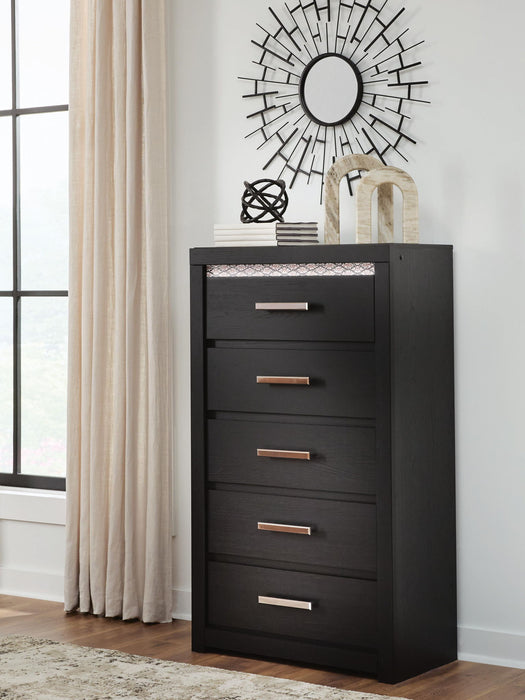 Shoralli - Five Drawer Chest - Black – Accent Chests by Signature Design by Ashley® at Furniture Wholesale Plus , Nashville furniture store
