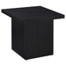 Devar - Square Engineered Laminate End Side Table - Black – End Tables by Coaster Fine Furniture at Furniture Wholesale Plus , Nashville furniture store