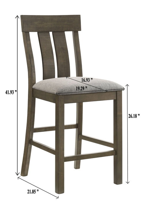 Lloyd - Counter Height Chair (Set of 2) - Brown – Chair Sets by Crown Mark at Furniture Wholesale Plus , Nashville furniture store