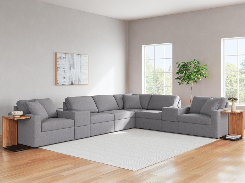 Modmax - Sectional - Granite – Stationary Sectionals by Signature Design by Ashley® at Furniture Wholesale Plus , Nashville furniture store