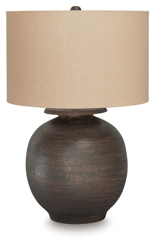 Carlenbury - Metal Table Lamp - Antique Brown – Table Lamps by Signature Design by Ashley® at Furniture Wholesale Plus , Nashville furniture store