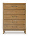 Sherbana - Five Drawer Chest - Light Brown – Accent Chests by Signature Design by Ashley® at Furniture Wholesale Plus , Nashville furniture store
