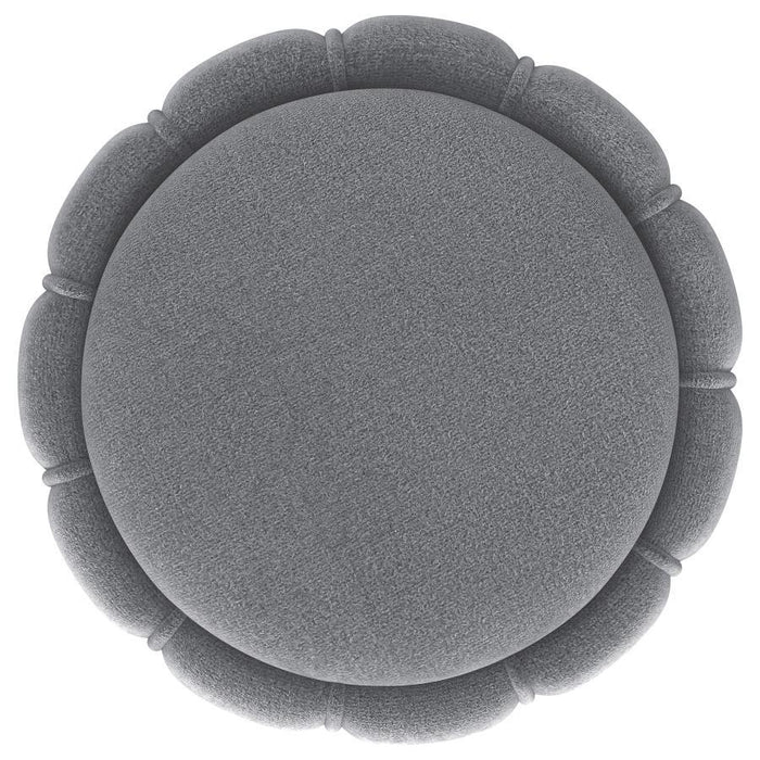 Sora - Round Upholstered Ottoman – Upholstered Ottomans by Coaster Fine Furniture at Furniture Wholesale Plus , Nashville furniture store