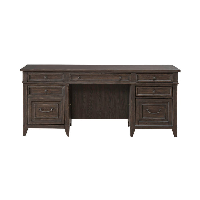 Paradise Valley - Executive Credenza - Saddle Brown – Credenzas by Liberty Furniture at Furniture Wholesale Plus , Nashville furniture store