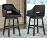 Tallenger - Upholstered Swivel Barstool (Set of 2) - Premium Stool Sets from Signature Design by Ashley® - Just $378! Shop now at Furniture Wholesale Plus  We are the best furniture store in Nashville, Hendersonville, Goodlettsville, Madison, Antioch, Mount Juliet, Lebanon, Gallatin, Springfield, Murfreesboro, Franklin, Brentwood