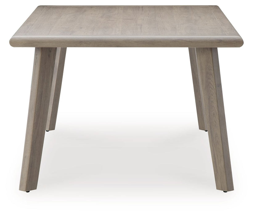 Cliff Trails - Beige - Rectangle Dining Table With Umbrella Option - Premium Dining Tables from Signature Design by Ashley® - Just $938! Shop now at Furniture Wholesale Plus  We are the best furniture store in Nashville, Hendersonville, Goodlettsville, Madison, Antioch, Mount Juliet, Lebanon, Gallatin, Springfield, Murfreesboro, Franklin, Brentwood