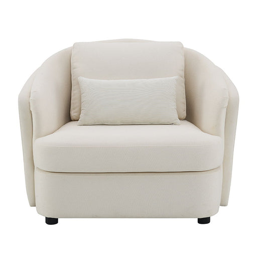 Mariko - Chair With Pillow - Beige Linen - Premium Arm Chairs from ACME - Just $749! Shop now at Furniture Wholesale Plus  We are the best furniture store in Nashville, Hendersonville, Goodlettsville, Madison, Antioch, Mount Juliet, Lebanon, Gallatin, Springfield, Murfreesboro, Franklin, Brentwood