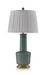 Webbington - Ceramic Table Lamp - Teal / Gold Finish – Table Lamps by Signature Design by Ashley® at Furniture Wholesale Plus , Nashville furniture store