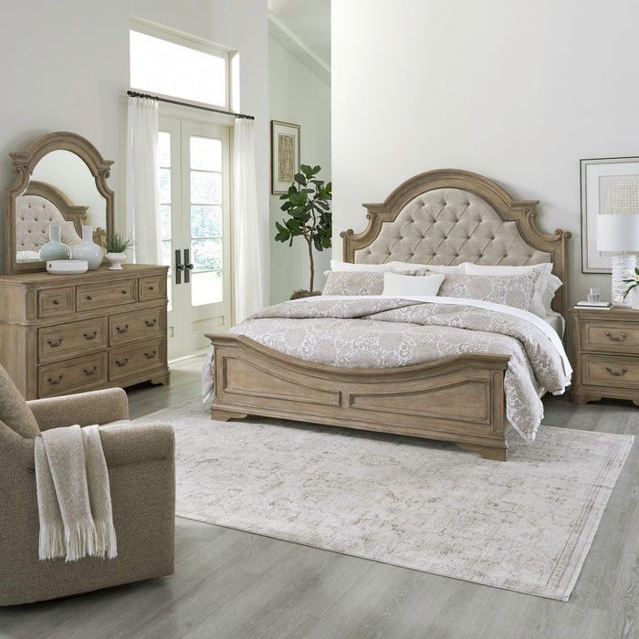 Magnolia Manor - Upholstered Bedroom Set – 3 Piece Bedroom Sets by Liberty Furniture at Furniture Wholesale Plus , Nashville furniture store