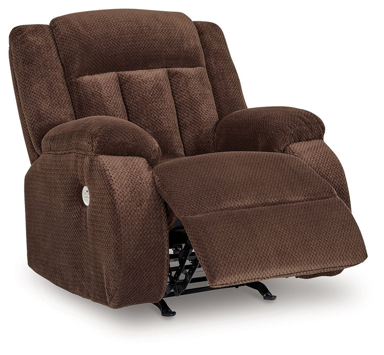 Free Wake - Power Rocker Recliner - Chocolate – Rocker Chairs by Signature Design by Ashley® at Furniture Wholesale Plus , Nashville furniture store