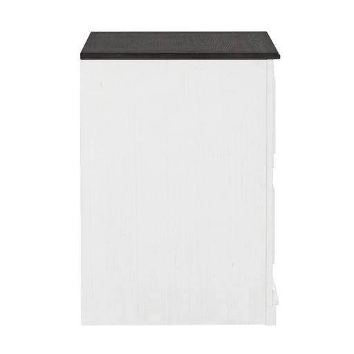 Allyson Park - Bunching Lateral File Cabinet - Wirebrushed White / Charcoal – Filing Cabinets by Liberty Furniture at Furniture Wholesale Plus , Nashville furniture store