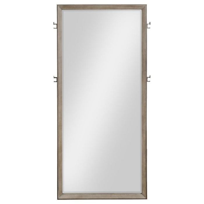 Durango - Full Length Standing Floor Mirror - Washed Oak – Floor Mirrors by Coaster Fine Furniture at Furniture Wholesale Plus , Nashville furniture store
