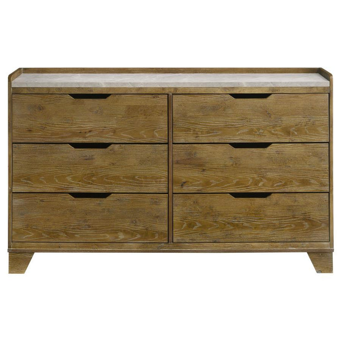 Henderson - 6-Drawer Bedroom Dresser Cabinet – Dressers by Coaster Fine Furniture at Furniture Wholesale Plus , Nashville furniture store