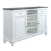 Allyson Park - 68" Highboy TV Console - Wirebrushed White / Charcoal – TV Stands by Liberty Furniture at Furniture Wholesale Plus , Nashville furniture store