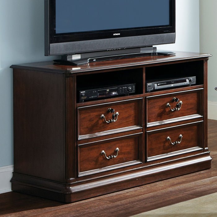 Brayton Manor - Jr Executive Media Lateral File - Cognac – Filing Cabinets by Liberty Furniture at Furniture Wholesale Plus , Nashville furniture store