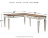 Realyn - Home Office L Shaped Desk - White / Brown – Computer Desks by Signature Design by Ashley® at Furniture Wholesale Plus , Nashville furniture store
