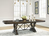 Maylee - Dining Extension Table - Dark Brown – Dining Tables with Extensions by Signature Design by Ashley® at Furniture Wholesale Plus , Nashville furniture store