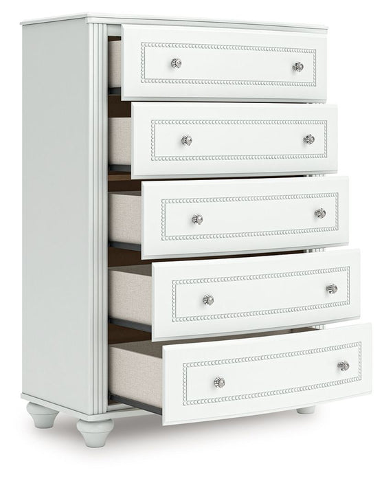 Kozlani - Five Drawer Chest - White – Accent Chests by Signature Design by Ashley® at Furniture Wholesale Plus , Nashville furniture store