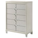 Olivia - 5-Drawer Bedroom Chest Of Drawers - Pearl White – Accent Chests by Coaster Fine Furniture at Furniture Wholesale Plus , Nashville furniture store