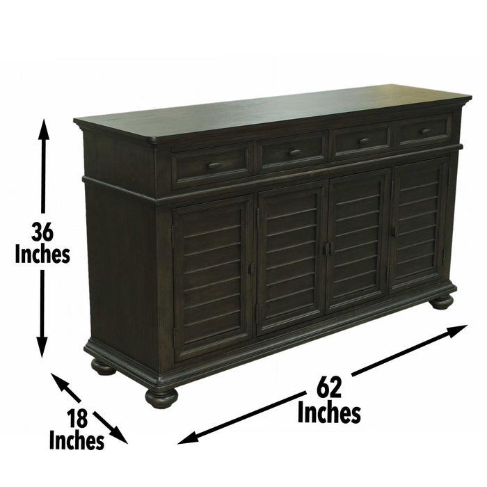 Linnett - Server - Dark Brown – Servers by Steve Silver Furniture at Furniture Wholesale Plus , Nashville furniture store