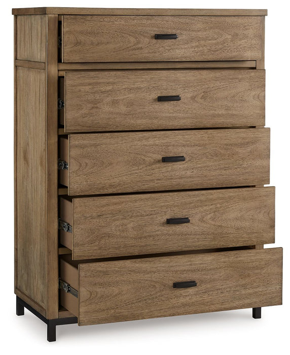 Tomtyn - Five Drawer Chest - Light Brown – Accent Chests by Benchcraft® at Furniture Wholesale Plus , Nashville furniture store