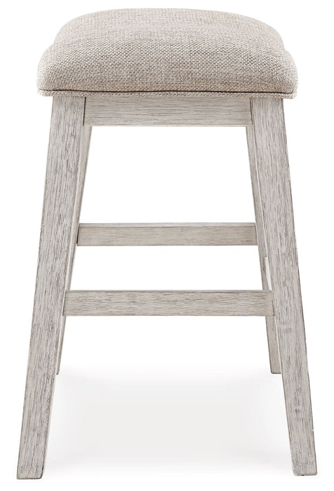 Skempton - Upholstered Stool (Set of 2) - White – Stool Sets by Signature Design by Ashley® at Furniture Wholesale Plus , Nashville furniture store