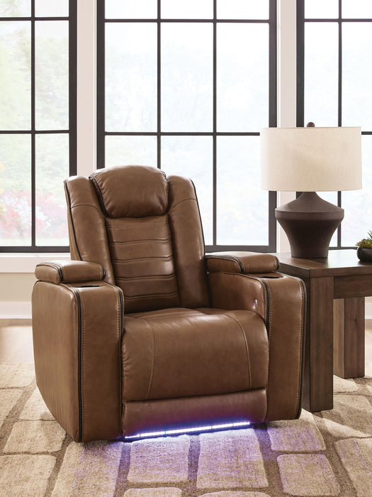 Gruaro - Power Recliner With Adjustable Headrest - Amber – Reclining Chairs by Signature Design by Ashley® at Furniture Wholesale Plus , Nashville furniture store